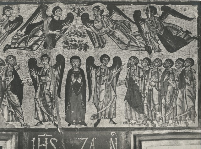 Brogi — Anonimo pisano - sec. XII - Ascensione di Cristo — particolare